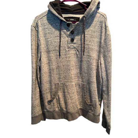 Urban Pipeline Ultimate Hoodie Large, ‎ Gray White, Long Sleeve, Hood Drawstring - Picture 1 of 4